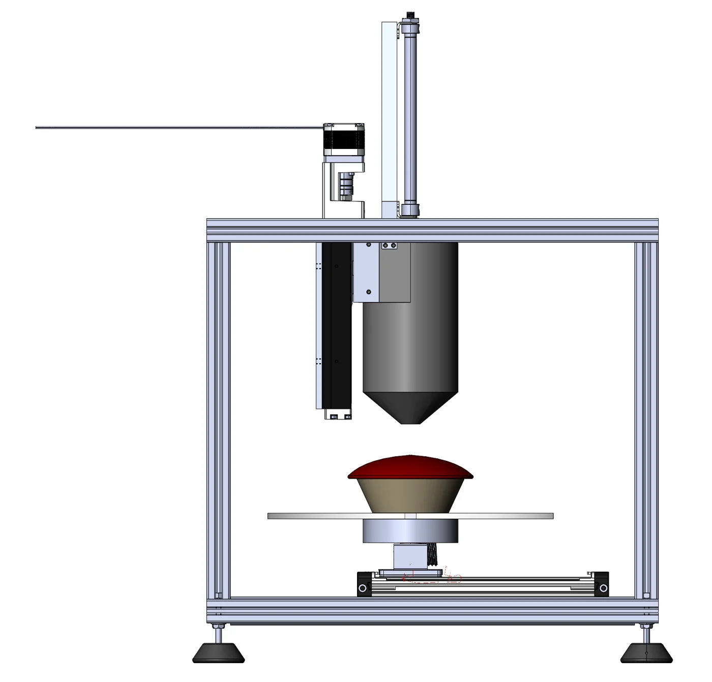 Front render of the frame
